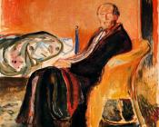 爱德华 蒙克 : Self-Portrait after Spanish Influenza